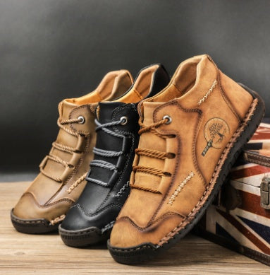 Schnürstiefel für Herren: Lässige Business-Schuhe mit Naht